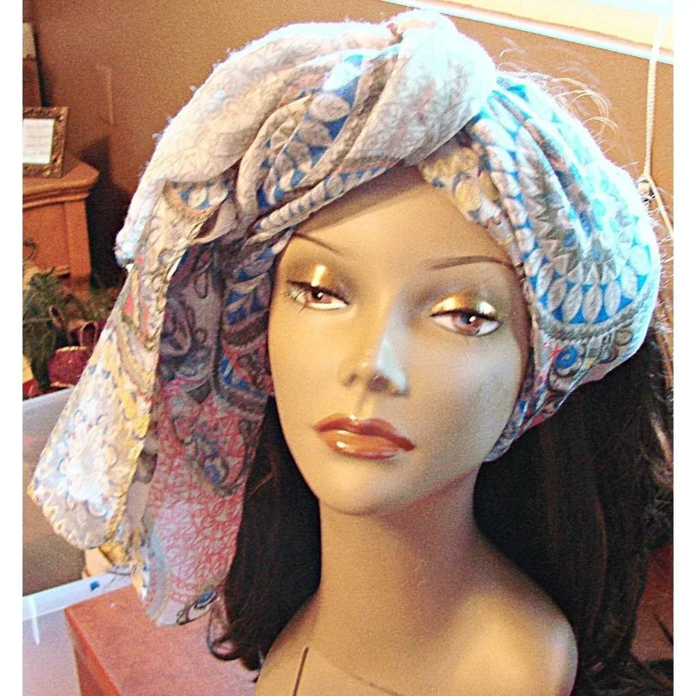 Sheer Rectangle Scarf Aztec Geo Design Multifunctional Lightweight 72x30
